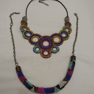 Native Beaded neckless combo